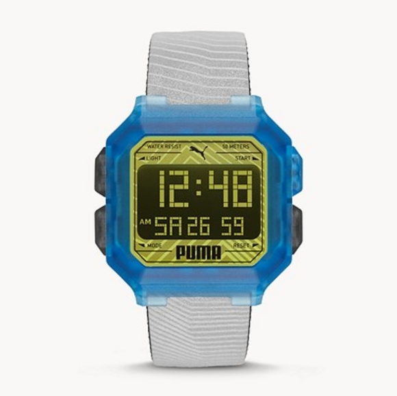 New Puma Remix LCD two Tone Men's Watch - Picture 5 of 7